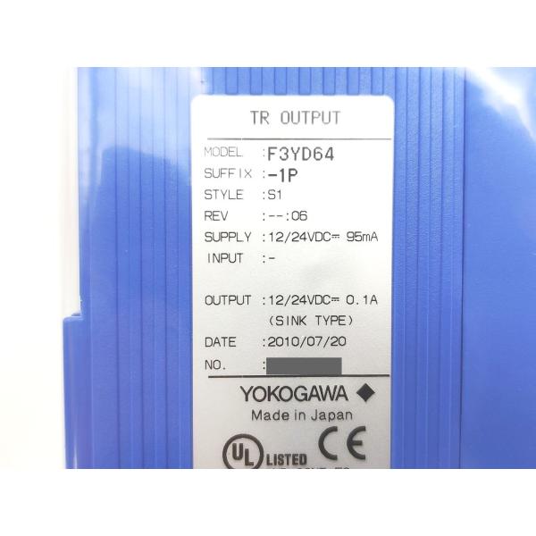 新品 横河電機 YOKOGAWA F3YD64-1P