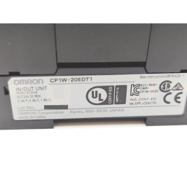 箱いたみあり 箱開封済み 未使用 オムロン OMRON CP1W-20EDT1