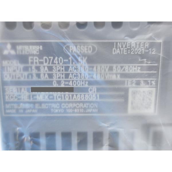 2022年 新品 三菱 MITSUBISHI FR-D740-1.5K