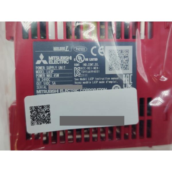 2021年製 新品 三菱 シーケンサ L63P シーケンサー