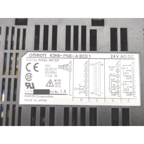 未使用 オムロン OMRON K3HB-PNB-ABCD1 AC/DC24V Ver.1.4 その5