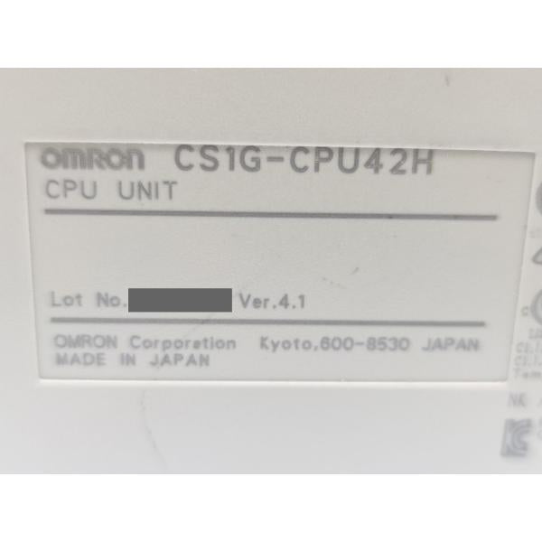 中古 オムロン OMRON CS1G-CPU42H Ver.4.1