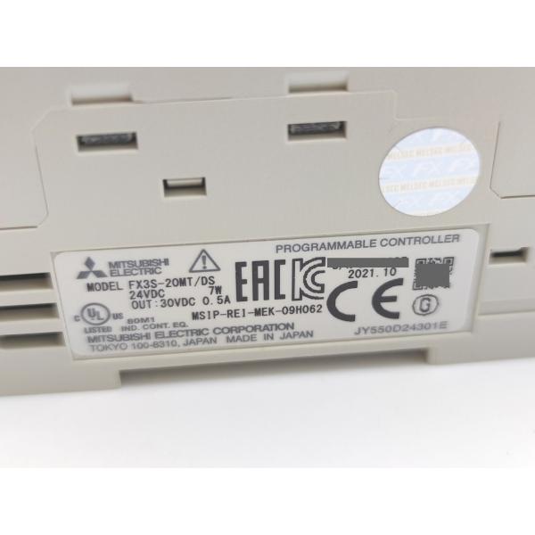 箱いたみあり 2021年製 未使用 三菱 MITSUBISHI FX3S-20MT/DS その1