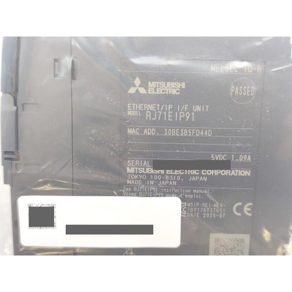 新品 2025年製 三菱 MITSUBISHI RJ71EIP91