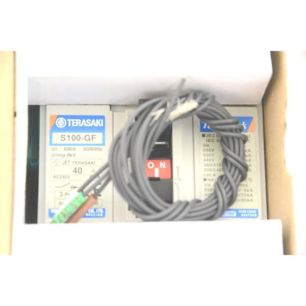 箱少しいたみあり 新品 寺崎電気産業 S100-GF 3P 40A 漏電遮断器 ノーヒューズブレーカー