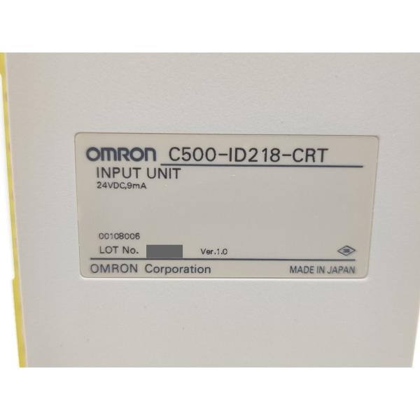 箱開封済み 箱汚れあり 未使用 オムロン OMRON C500-ID218-CRT Ver.1.0