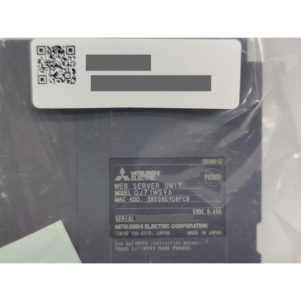 箱なし 未使用 内袋未開封 一部防塵シールはがれあり 三菱 シーケンサ QJ71WS96 シーケンサー