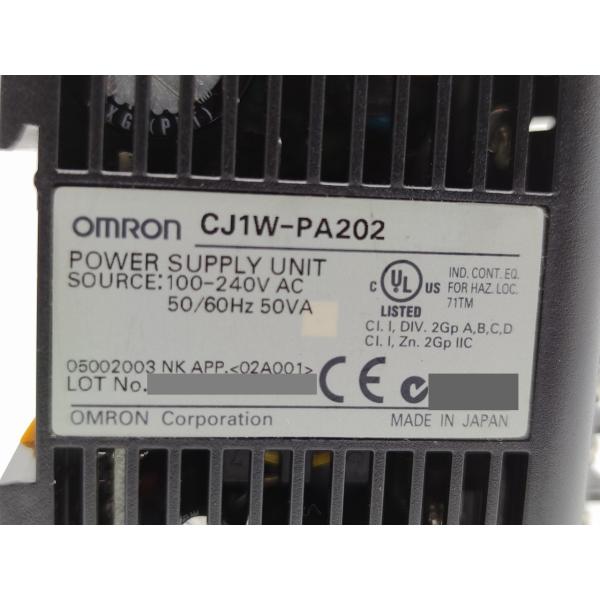中古 オムロン OMRON CJ1W-PA202