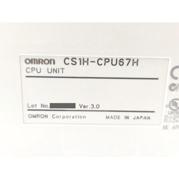 箱開封済み 箱マジック書込あり 未使用 オムロン OMRON CS1H-CPU67H Ver.3.0