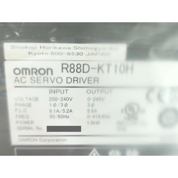 箱なし 未使用 オムロン OMRON R88D-KT10H