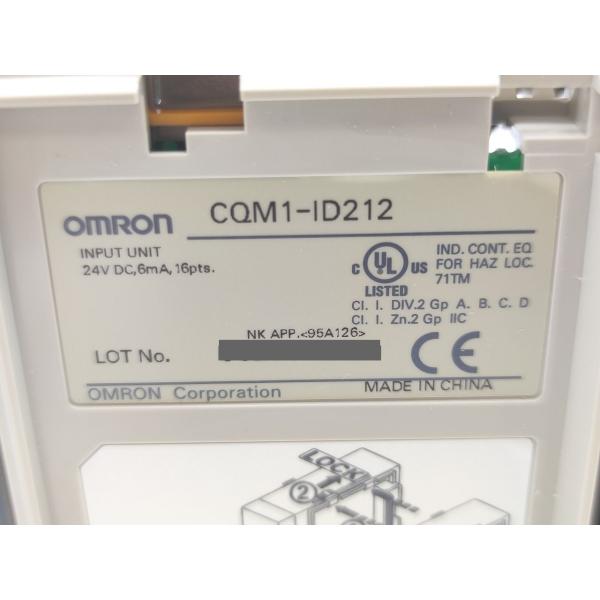 箱汚れあり 未使用 オムロン OMRON CQM1-ID212
