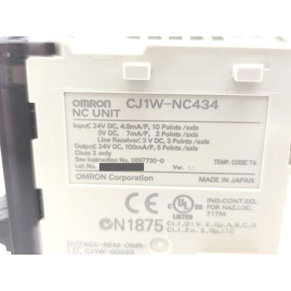 中古 オムロン OMRON CJ1W-NC434 その1