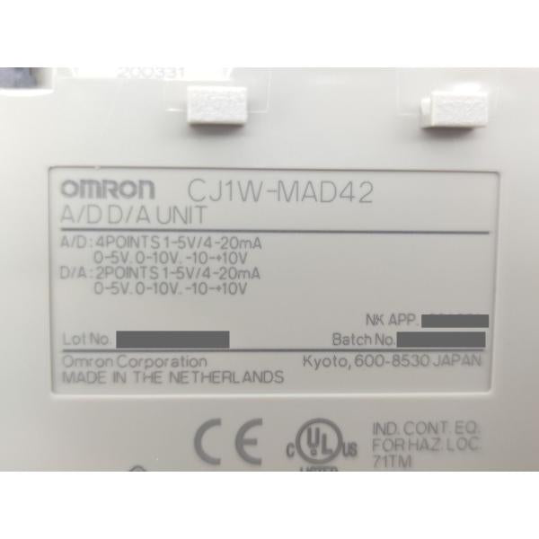 中古 オムロン OMRON CJ1W-MAD42