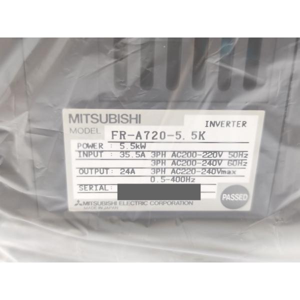 箱マジック書込いたみあり 未使用 三菱 MITSUBISHI FR-A720-5.5K