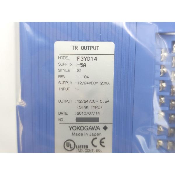 新品 横河電機 YOKOGAWA F3YD14-5A