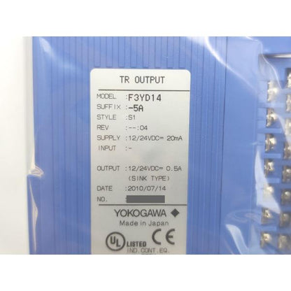 新品 横河電機 YOKOGAWA F3YD14-5A