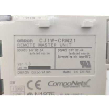 中古オムロン OMRON CJ1W-CRM21 Ver.1.3