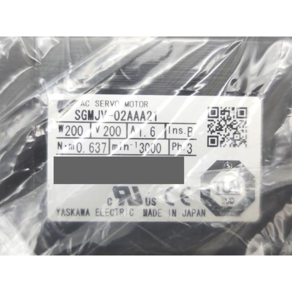 箱なし 未使用 安川電機 YASKAWA SGMJV-02AAA21