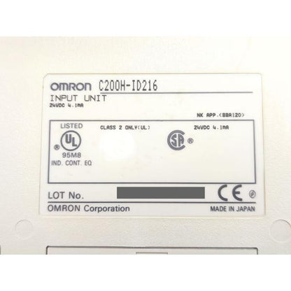 箱よごれ・いたみあり 箱開封済み 未使用 オムロン OMRON C200H-ID216