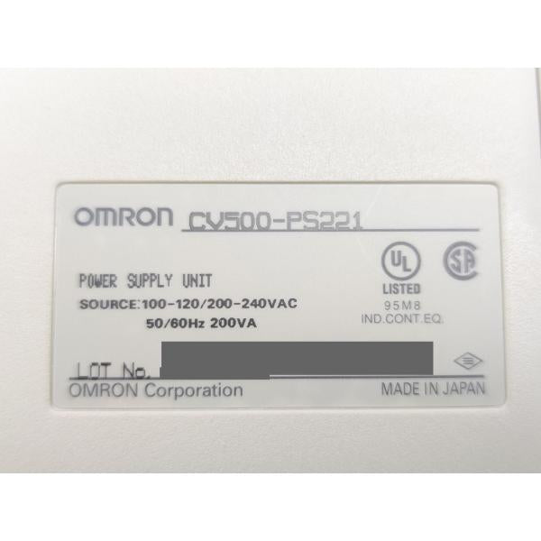 箱マジック書込いたみあり  開封済み 未使用 オムロン OMRON CV500-PS221 その1