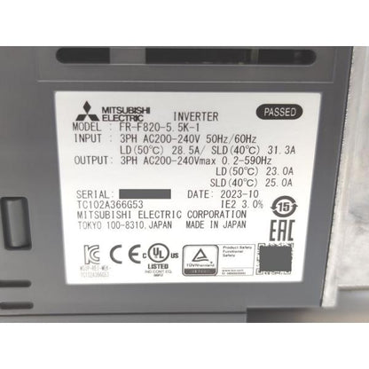 中古 三菱 MITSUBISHI FR-F820-5.5K-1