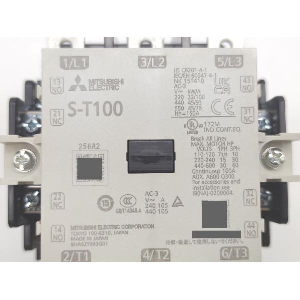 未使用 三菱 MSO-T100 200V 22kW (400V 45kW) 82A (65-100A) AC200V