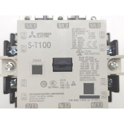 未使用 三菱 MSO-T100 200V 22kW (400V 45kW) 82A (65-100A) AC200V