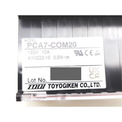 新品 東洋技研 TOYOGIKEN PCA7-COM20 125V 10A 本体10セット その1