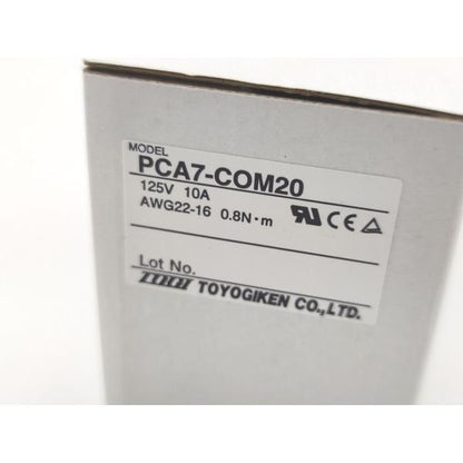 新品 東洋技研 TOYOGIKEN PCA7-COM20 125V 10A 本体10セット その1