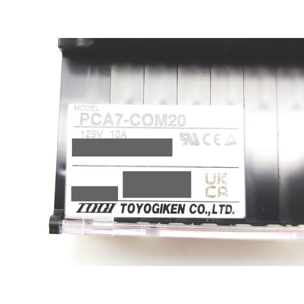 新品 東洋技研 TOYOGIKEN PCA7-COM20 125V 10A 本体10セット その2