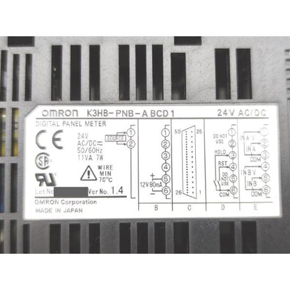 未使用 オムロン OMRON K3HB-PNB-ABCD1 AC/DC24V Ver.1.4