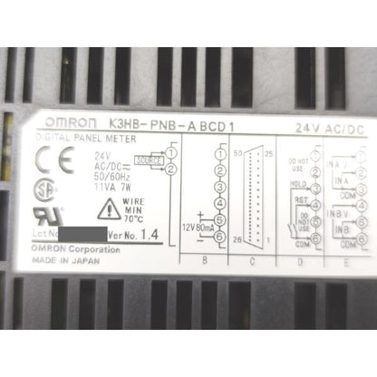 未使用 オムロン OMRON K3HB-PNB-ABCD1 AC/DC24V Ver.1.4 その1