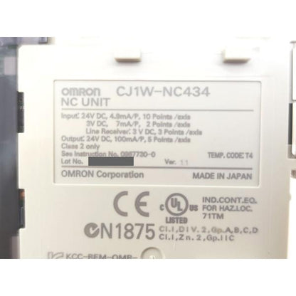 中古 オムロン OMRON CJ1W-NC434