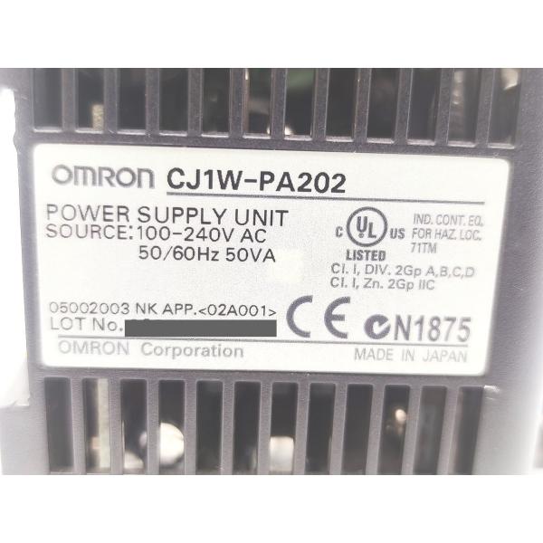 汚れあり 中古 オムロン OMRON CJ1W-PA202