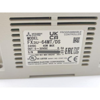 箱いたみあり 2021年製 新品 三菱 MITSUBISHI FX3U-64MT/DS