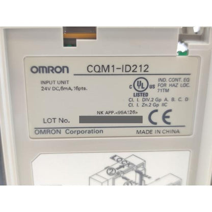 箱汚れあり 未使用 オムロン OMRON CQM1-ID212