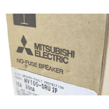 箱いたみあり 未使用 三菱 MITSUBISHI NV100-SRU 2P 15A 30mA