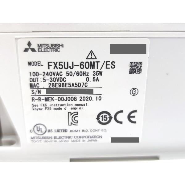 箱いたみあり 2020年 新品か中古か不明 三菱 MITSUBISHI FX5UJ-60MT/ES