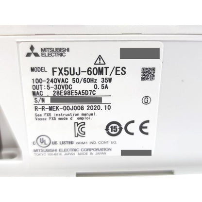 箱いたみあり 2020年 新品か中古か不明 三菱 MITSUBISHI FX5UJ-60MT/ES
