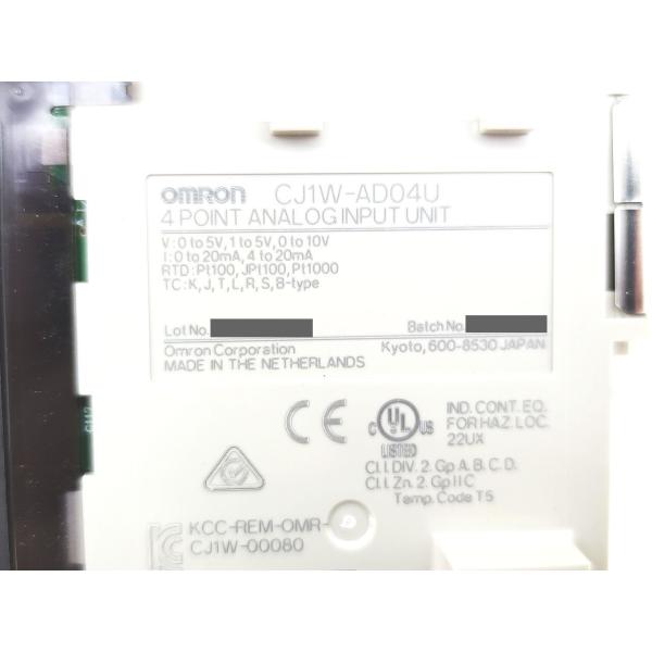 箱いたみあり 箱開封済み 未使用 オムロン OMRON CJ1W-AD04U その1