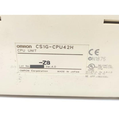 中古 オムロン OMRON CS1G-CPU42H Ver.4.0