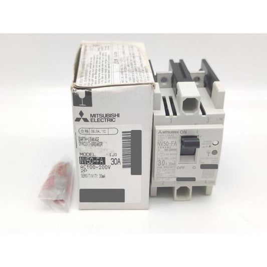 中古 三菱 MITSUBISHI NV50-FA AC100-200V 30A 2P 30ｍA