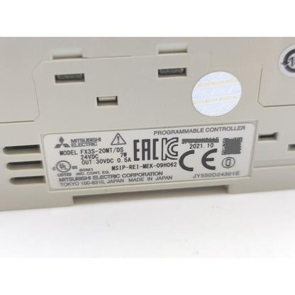 箱いたみあり 2021年製 未使用 三菱 MITSUBISHI FX3S-20MT/DS