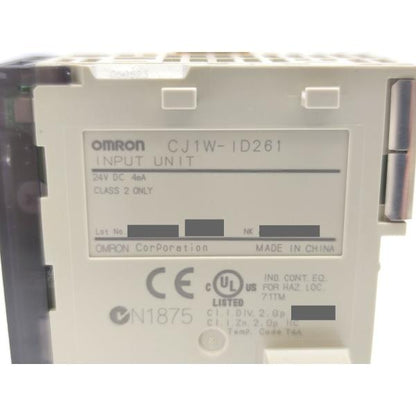 中古 オムロン OMRON CJ1W-ID261 24VDC 4mA