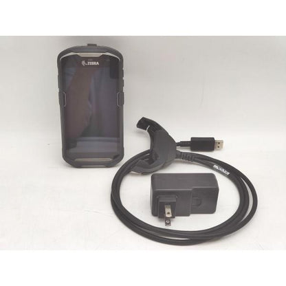 電源とタッチパネル反応CK 中古 ZEBRA 業務用タッチコンピュータ ハンディターミナル TC510K 本体 ケース コード アダプタ その1