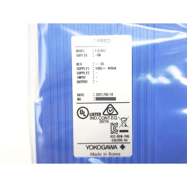 2021年製 新品 横河電機 YOKOGAWA F3LR02-0N
