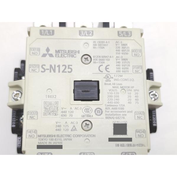 箱いたみあり 未使用 三菱 MITSUBISHI MSO-N125 200V 30kW AC200V 2a2b