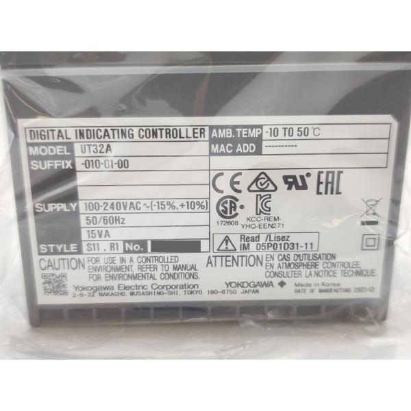 新品 横河電機 UT32A-010-01-00