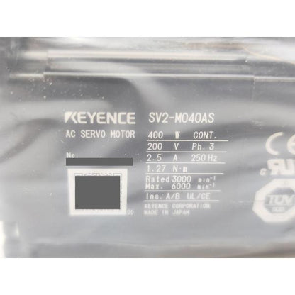 中袋少しやぶれあり 未使用 キーエンス KEYENCE SV2-M040AS