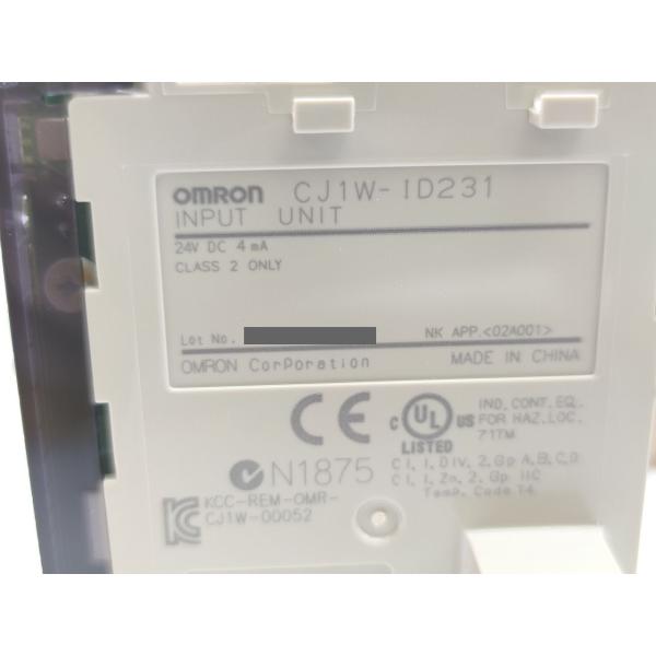 箱開封済み 箱マジック書込あり 未使用 オムロン OMRON CJ1W-ID231